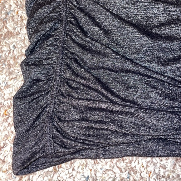 Athleta small black grey scrunch skirt women’s athletic shimmer - Picture 3 of 6
